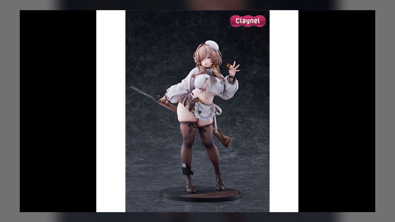 Figurine Bready de Goddess of Victory NIKKE présentée par Claynel et Aniplex