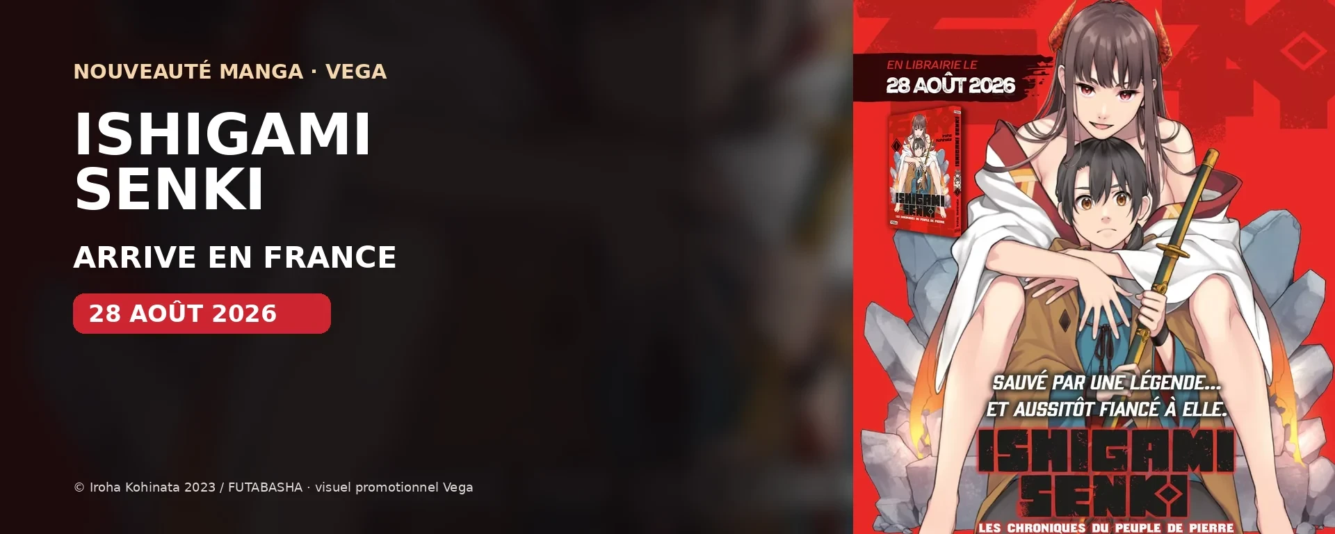 Ishigami Senki arrive en France le 28 août 2026 chez Vega