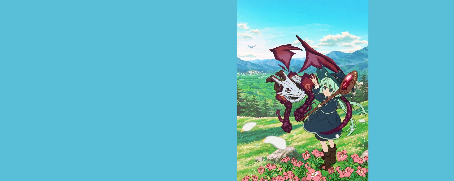 Eve et le dragon Nem dans le premier visuel principal officiel de l’anime Skull Dragon’s Precious Daughter