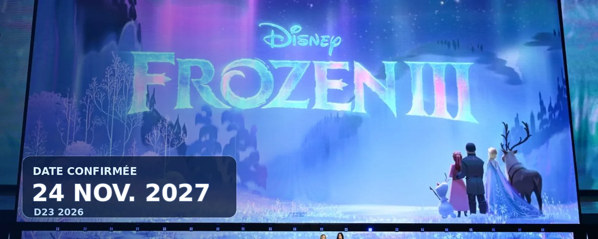La Reine des Neiges 3 présenté à D23 2026 avec la date du 24 novembre 2027