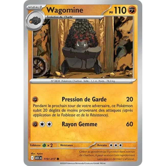 Carte Pokémon Wagomine 119/217 - ME02.5 Héros Transcendants
