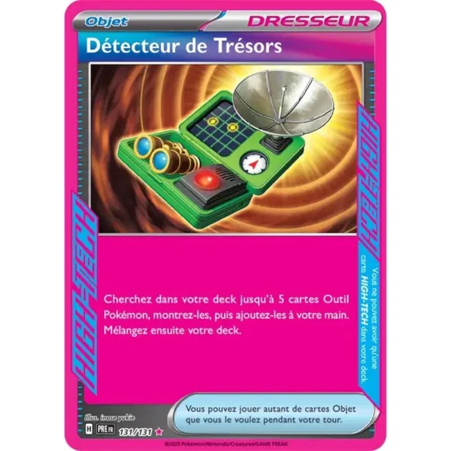 Carte Pokémon Détecteur de Trésors 131/131 - EV8.5 Evolutions Prismatiques
