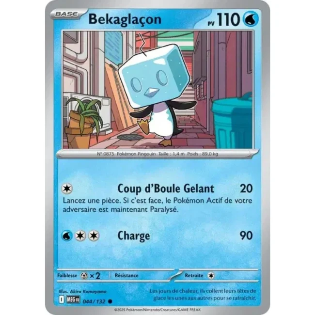 Carte Pokémon Bekaglaçon 44/132 - ME1 Méga évolution