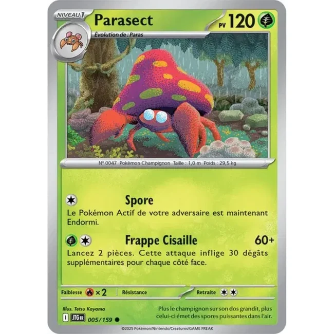 Carte Pokémon Parasect 5/159 - EV9 Aventures Ensemble