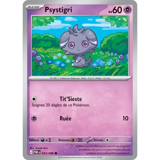 Carte Pokémon Psystigri 033/088 - ME03 Equilibre Parfait
