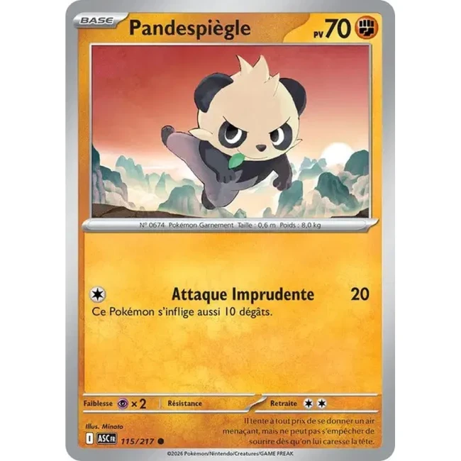 Carte Pokémon Pandespiègle 115/217 - ME02.5 Héros Transcendants