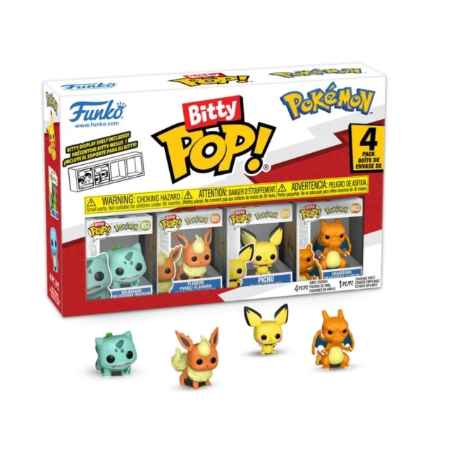 POKEMON - Bitty Pop 4 Pack 2.5cm - Bulbizarre