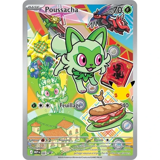 Carte Pokémon Poussacha  061 - Méga évolution PROMO
