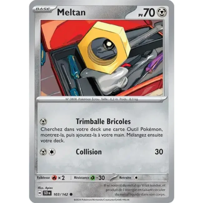 Carte Pokémon Meltan 103/142 - EV7 - Couronne Stellaire