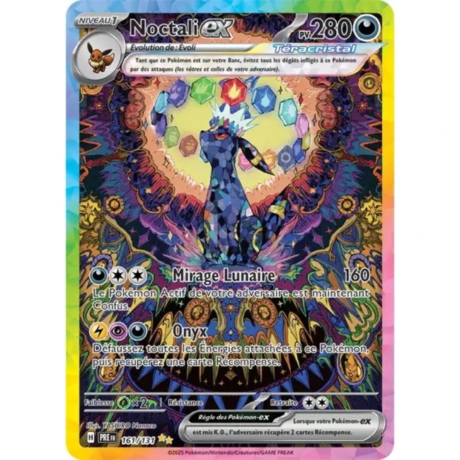 Carte Pokémon Noctali ex 161/131 - EV8.5 Evolutions Prismatiques