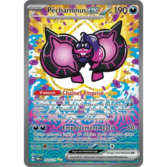 Carte Pokémon Pêchaminus ex 163/131 - EV8.5 Evolutions Prismatiques