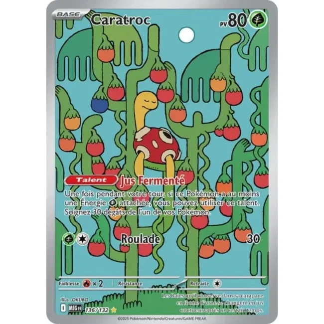 Carte Pokémon Caratroc 136/132 - ME1 Méga évolution