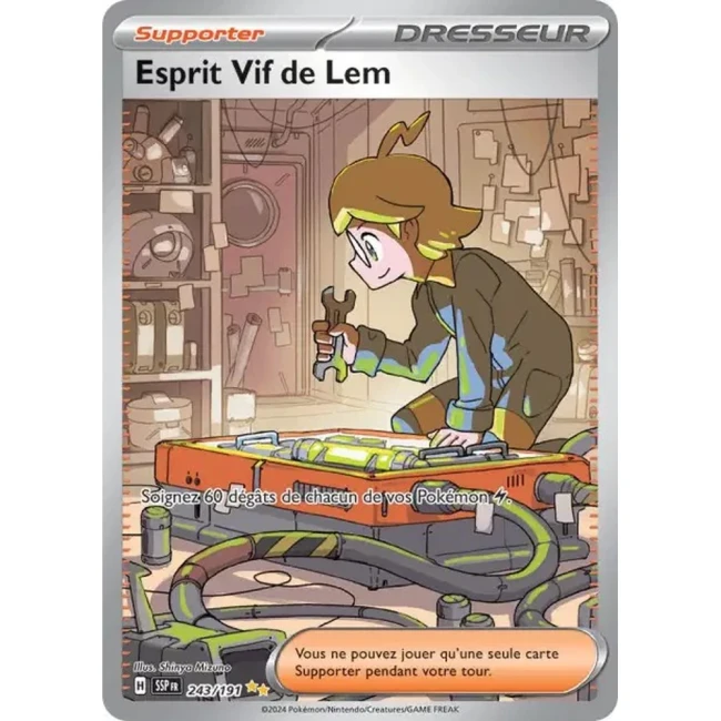 Carte Pokémon Esprit Vif de Lem 243/191 - EV8 Étincelles Déferlantes