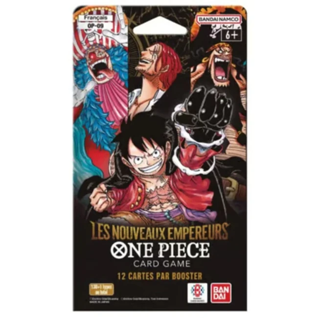 One Piece Card Game - Pack de Booster Blister OP-09 Les Nouveaux Empereurs (1 Booster aléatoire) - FR