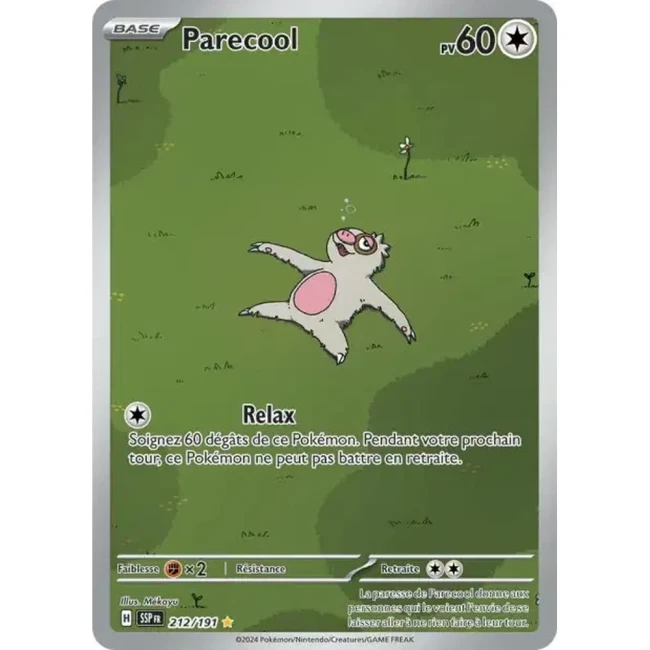 Carte Pokémon Parecool 212/191 - EV8 Étincelles Déferlantes