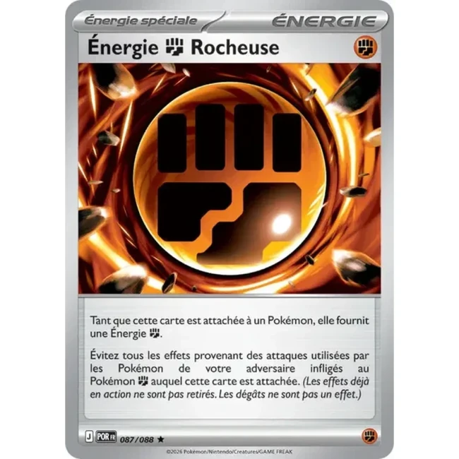 Carte Pokémon Énergie Combat Rocheuse 087/088 - ME03 Equilibre Parfait