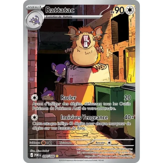 Carte Pokémon Rattatac 099/088 - ME03 Equilibre Parfait