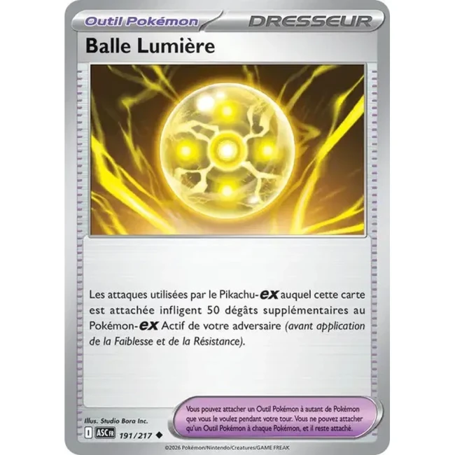 Carte Pokémon Balle Lumière 191/217 - ME02.5 Héros Transcendants