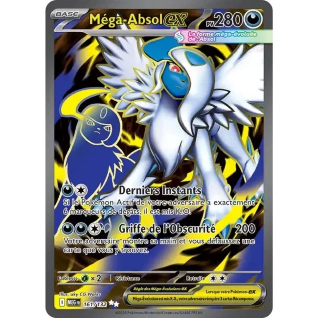 Carte Pokémon Méga-Absol ex 161/132 - ME1 Méga évolution