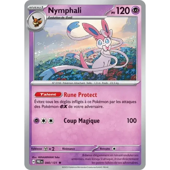 Carte Pokémon Nymphali 40/131 - EV8.5 Evolutions Prismatiques