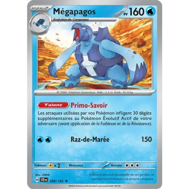Carte Pokémon Mégapagos 38/142 - EV7 - Couronne Stellaire