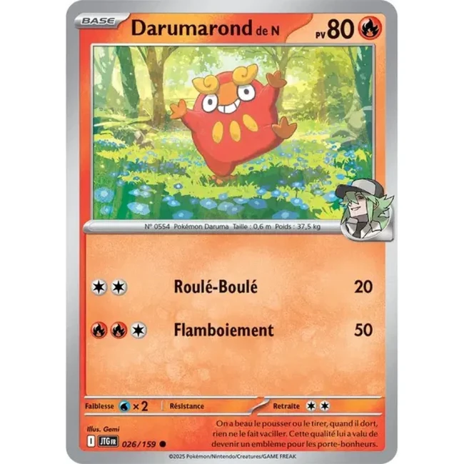 Carte Pokémon Darumarond de N 26/159 - EV9 Aventures Ensemble