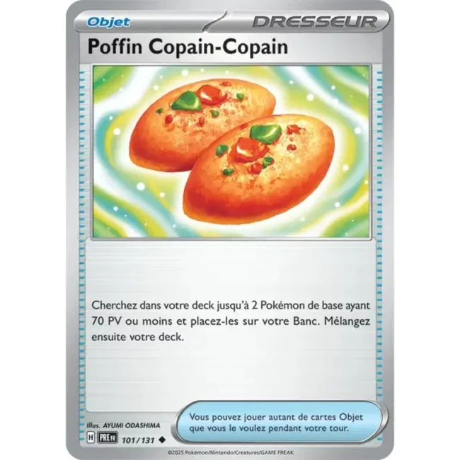 Carte Pokémon Poffin Copain-Copain 101/131 - EV8.5 Evolutions Prismatiques