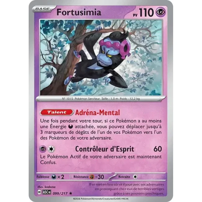 Carte Pokémon Fortusimia 99/217 - ME02.5 Héros Transcendants