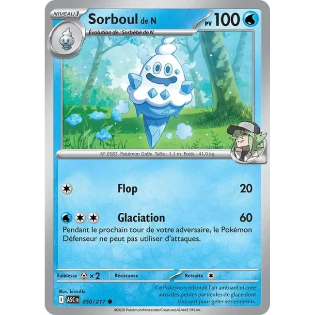 Carte Pokémon Sorboul de N 50/217  - ME02.5 Héros Transcendants
