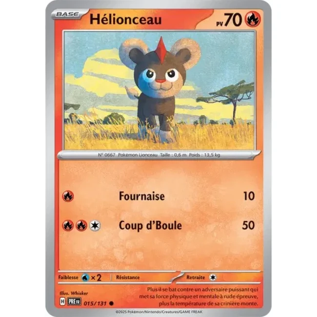 Carte Pokémon Hélionceau 15/131 - EV8.5 Evolutions Prismatiques