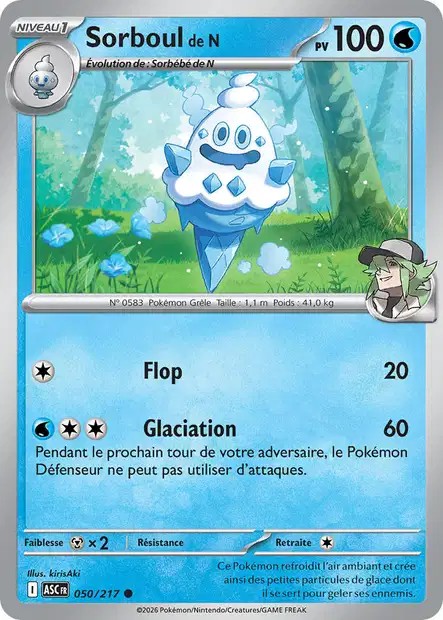 Carte Pokémon Sorboul de N 50/217  - ME02.5 Héros Transcendants