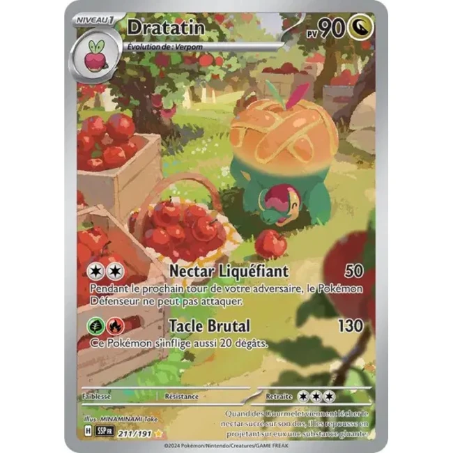 Carte Pokémon Dratatin 211/191 - EV8 Étincelles Déferlantes