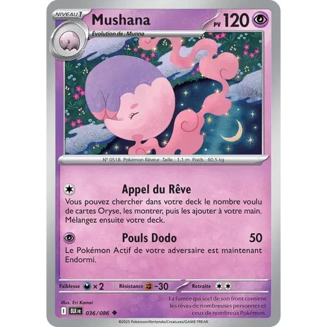 Carte Pokémon Mushana 36/86 - EV10.5 Foudre Noire