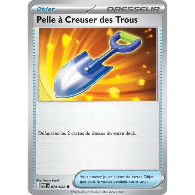 Carte Pokémon Pelle à Creuser des Trous 074/088 - ME03 Equilibre Parfait