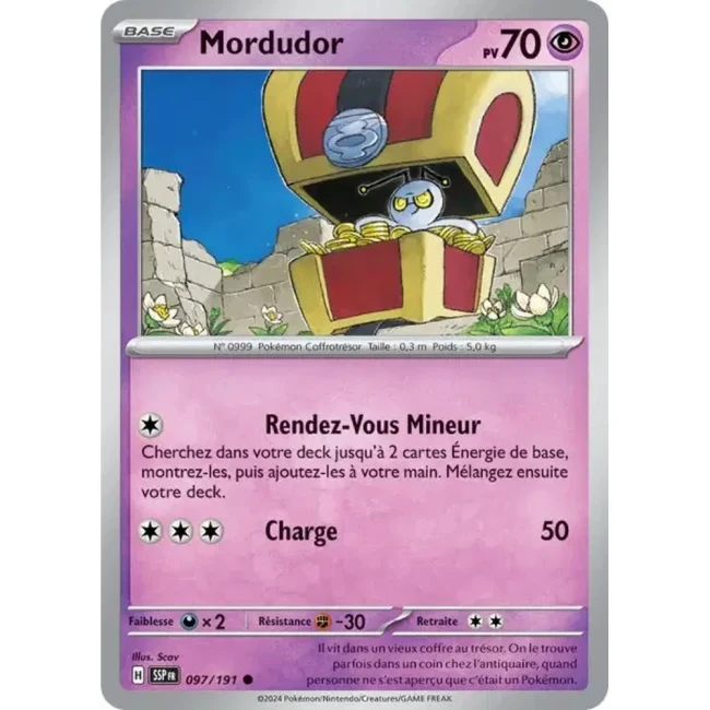 Carte Pokémon Mordudor 97/191 - EV8 Étincelles Déferlantes