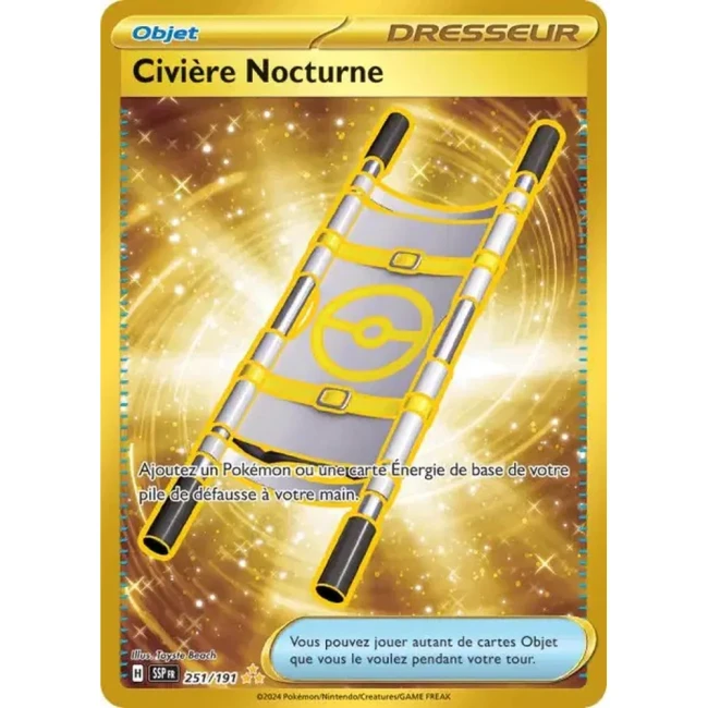 Carte Pokémon Civière Nocturne 251/191 - EV8 Étincelles Déferlantes