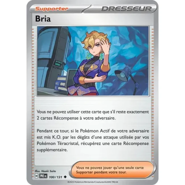 Carte Pokémon Bria 100/131 - EV8.5 Evolutions Prismatiques