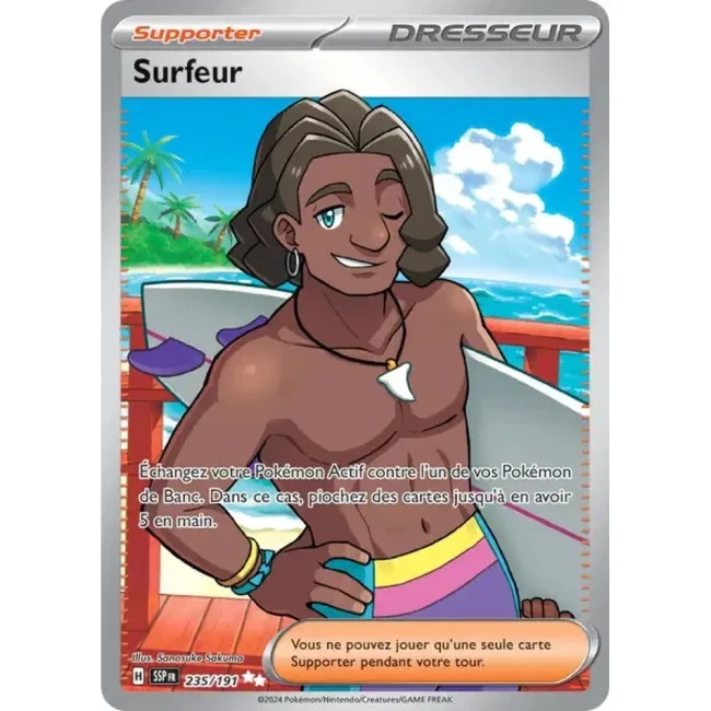 Carte Pokémon Surfeur 235/191 - EV8 Étincelles Déferlantes