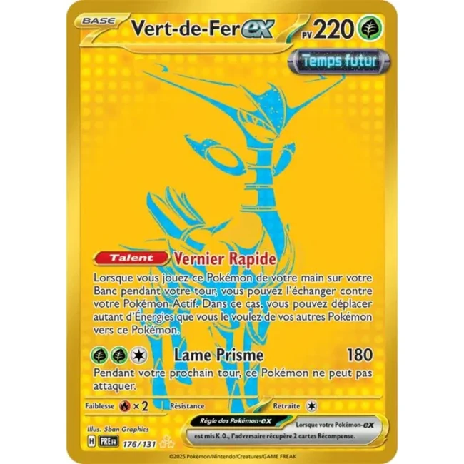 Carte Pokémon Vert-de-Fer ex 176/131 - EV8.5 Evolutions Prismatiques