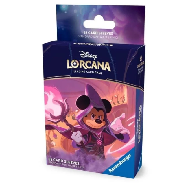 Pochette officielle Disney Lorcana Mickey Mouse, paquet de 65 sleeves format standard