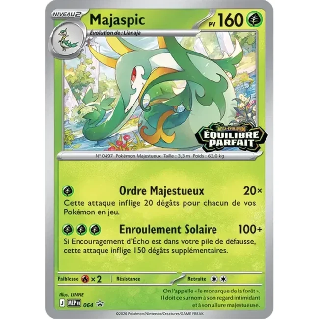 Carte Pokémon  Majaspic 064 - Méga évolution PROMO