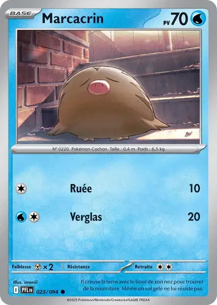 Carte Pokémon Marcacrin 23/94 - ME02 Flammes Fantasmagoriques