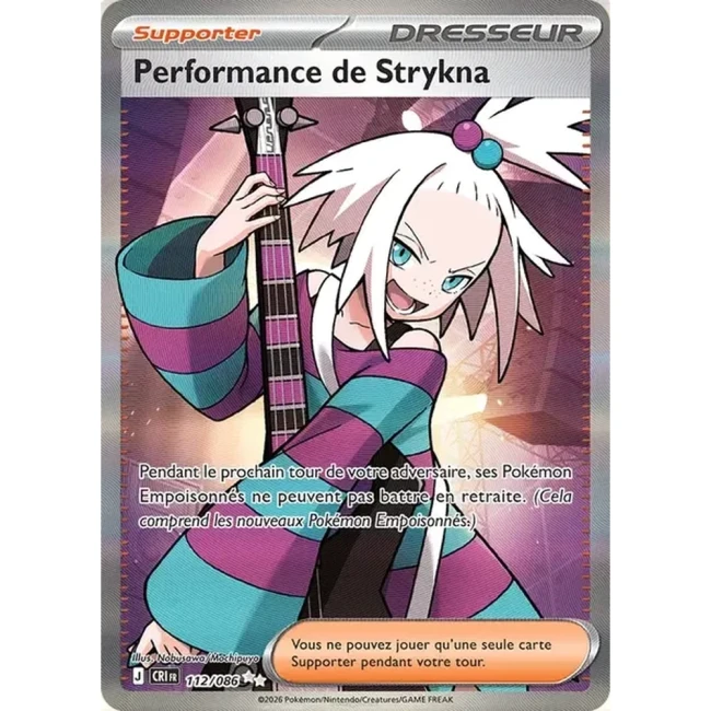 Carte Pokémon Performance de Strykna 112/086 - ME04 Chaos Ascendant