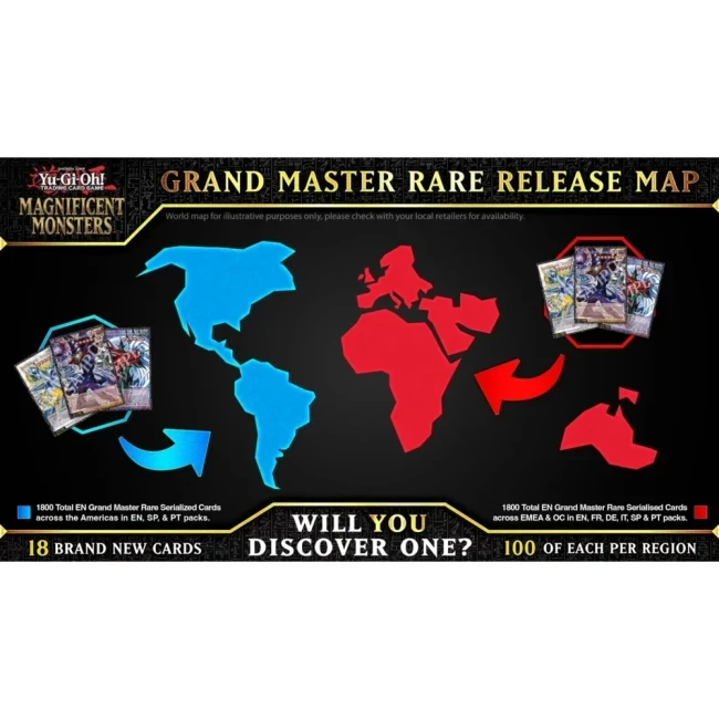 Carte officielle de répartition des Grand Master Rares en Europe