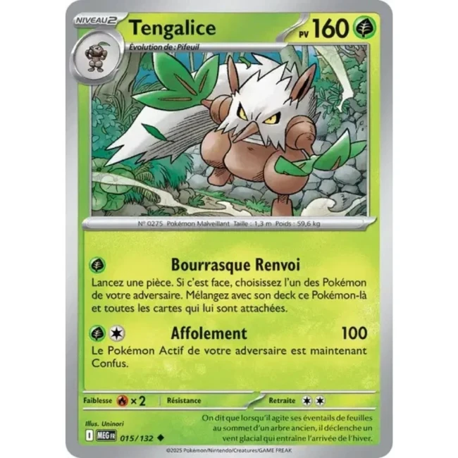 Carte Pokémon Tengalice 15/132 - ME1 Méga évolution