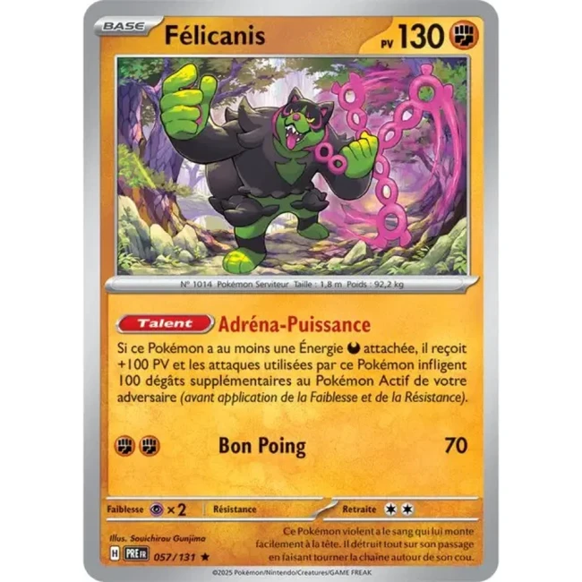 Carte Pokémon Félicanis 57/131 - EV8.5 Evolutions Prismatiques