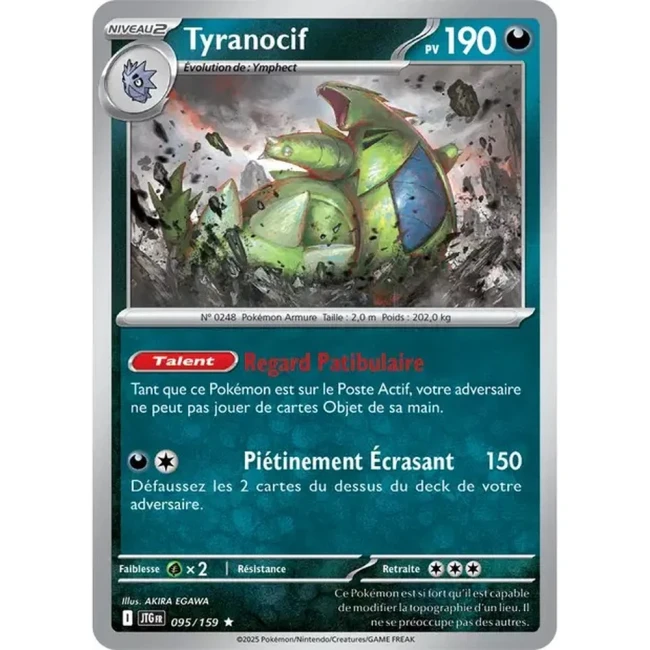 Carte Pokémon Tyranocif 95/159 - EV9 Aventures Ensemble