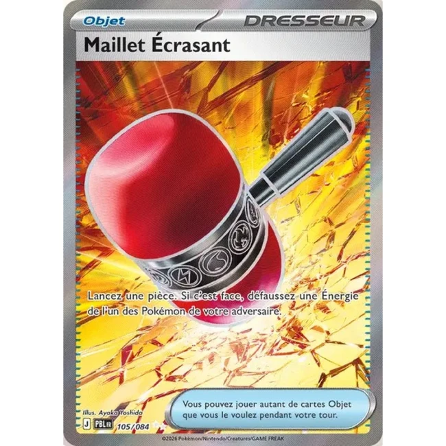 Carte Pokémon Maillet Écrasant 105/084 - ME05 Nuit Noire
