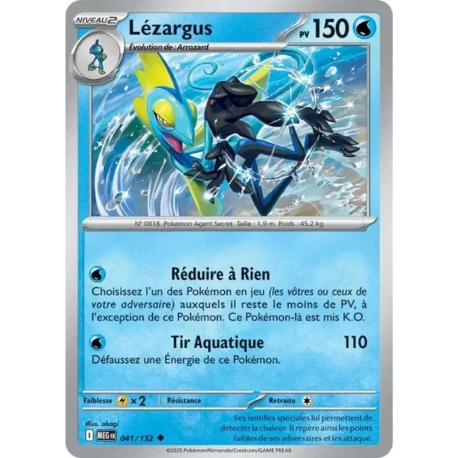 Carte Pokémon Lézargus 41/132 - ME1 Méga évolution
