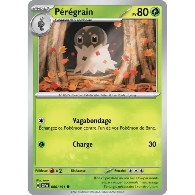 Carte Pokémon Pérégrain 6/191 - EV8 Étincelles Déferlantes